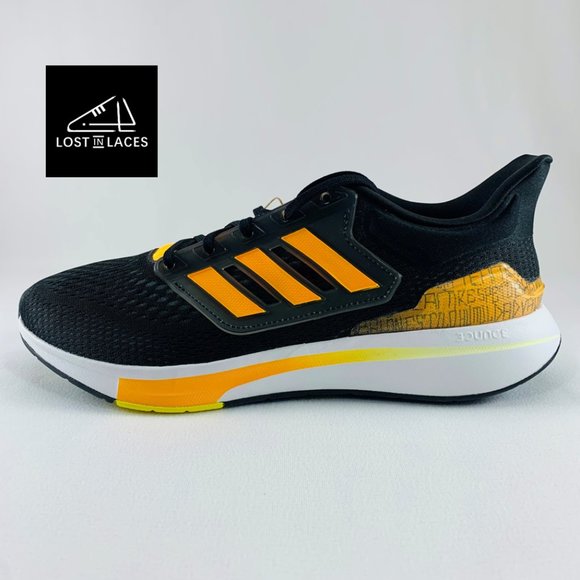Adidas Messsi EQ21 Run Mens Size 9 Black Running Shoe GZ4082 Adidas Messi EQ21 Run Black Semi Solar Gold Mens 10.5 GZ4082  main image 3